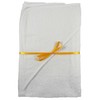 2 x White 100% Cotton Hooded Newborn Baby Cuddle Robe