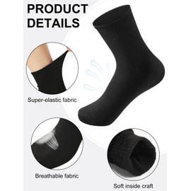 100 Pairs Mens Socks Bulk Moisture Wicking Socks Casual Sports Ankle Socks Bulk for Homeless Unisex Adult Men Women (Black)