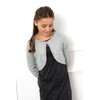 BlackButterfly Girls' Long Sleeve Bolero Sparkle Cardigan Children, silver