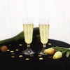 BUCLA 100 Pack Clear Plastic Champagne Flutes- 5OZ Plastic Champagne