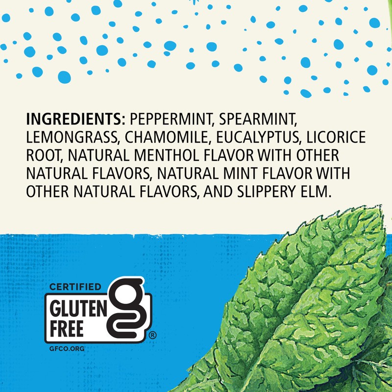 Celestial Seasonings Throat Cooler Herbal Tea, Caffeine Free, 16 Tea