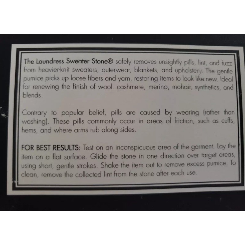 The Laundress New York - SWEATER STONE - De-Pills, Renewing