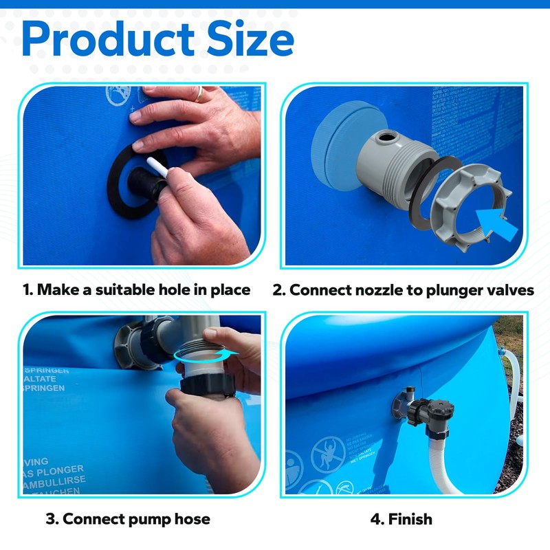 Pool Plunger Valve with 12355 Large Inlet Air Nozzle for