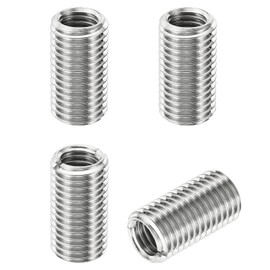PATIKIL Thread Adapters Sleeve Reducing Nut, 4 Pcs M16x2 Male to M12x1.75 Female Repairing Insert Nut Screw Reducer Stainless Steel Fastener 30mm