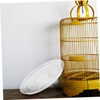 NOLITOY 2Pcs Bird Cage Tray Transparent Durable Plastic Poop Holder