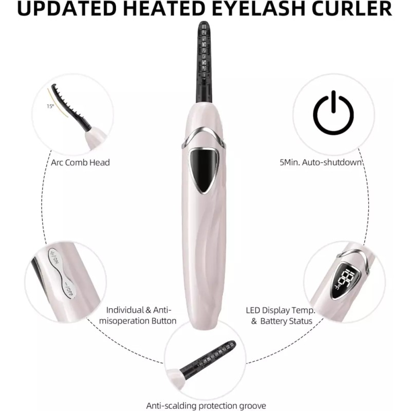 EYECURL 가열식 속눈썹 컬러 S600 정확한 온도 조절 전기 가열