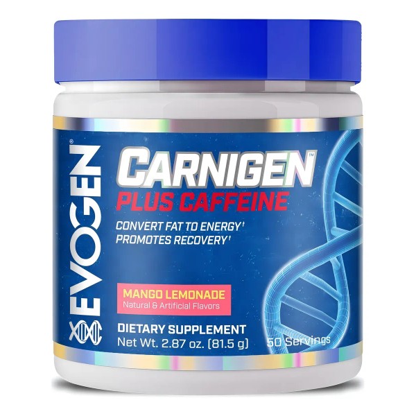 Evogen Carnigen Plus Caffeine 50 Servs Recuperacion Energia