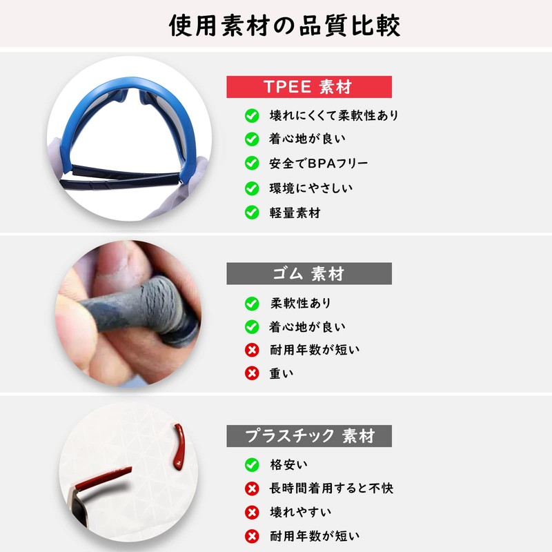 DUCO K029 Kids Sunglasses, Children's Sunglasses, Sports, Polarized Sunglasses, Ultra