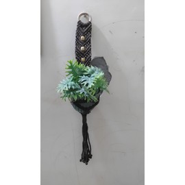 SARTEINDIA Macrame Plant Hanger Indoor Hanging Planter Basket | Decorative Flower Pot Holder No Tassels for Indoor Outdoor Boho Home Decor