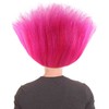 HPO King Troll Wig with Eyebrows and Mustache | Pink