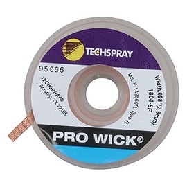 Tech Spray 1804-5F Solder Wick, 0.098" W x 5' L (Pack of 2)