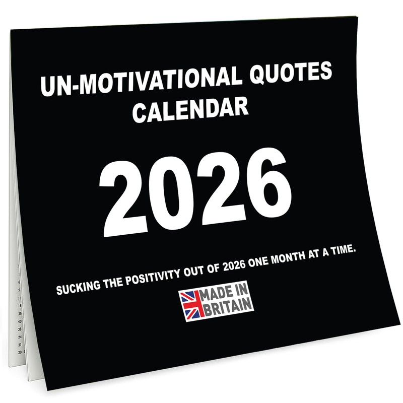 Funny Unmotivational Calendar 2026 – Sarcastic Wall Calendar