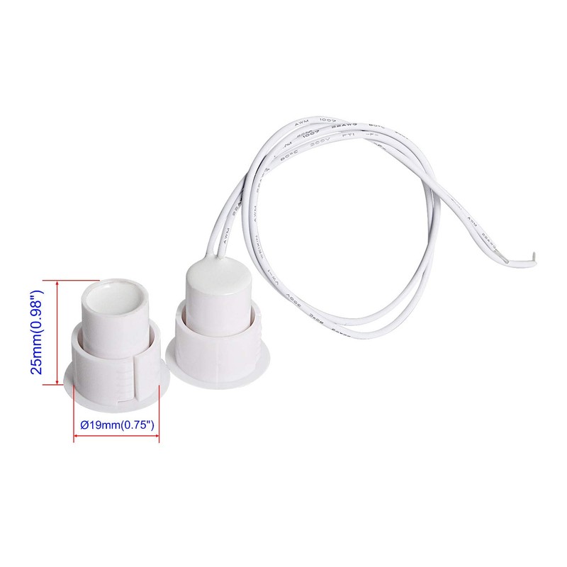 Aoje-Link RC-36 NC Recessed Wired Security Window Door Contact Sensor