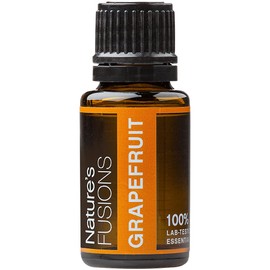 Nature's Fusions Pink Grapefruit, 100% Pure and Natural Essential Oils, Undiluted, Therapeutic Grade for Aromatherapy and Topical Use, .5 Fl Oz (Pack of 1) (15 mL)