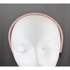 Pink headband faux leather hair band headband skinny thin narrow