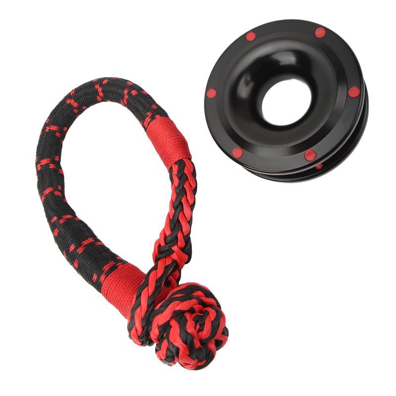 Rope Retention Pulley Soft Shackle Combo 22000lbs Heavy Duty for