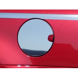 707Motoring Stainless Polished Chrome Gas Door Cover Trim (NOT a Replacement, Overlay Trim ONLY) 1PC, Compatible with Lincoln MKZ 2006-2012 (4-Door, Sedan)