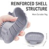 Silicone Soap Dish with Drain 2 Pcs, Anti-Slip Bathroom Bar