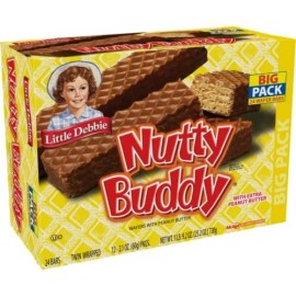 Little Debbie Nutty Bars Wafer Bar 25.2 Oz (3 Big Pack Boxes) by Little Debbie