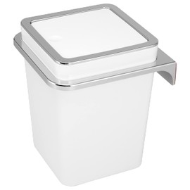 bremermann Savona cosmetic bin incl. wall mount with swing lid, plastic, 5.5 Litres