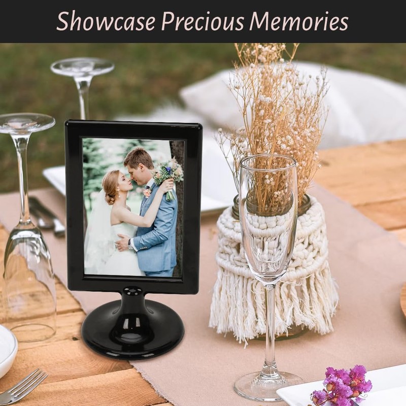 Double Sided Standing Picture Frames, 4x6 Inch 2 Sided Pedestal