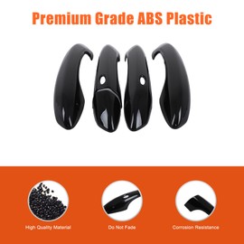 Lcojicep ABS Exterior Door Handle Protector Trim Frame Cover Compatible with Hyundai Tucson/Santa Cruz 2022+ Car Door Handle Cover External Protective Accessories (Piano Black)