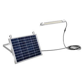 phonar Solar Lights Outdoor, LED Lighting Solar LED Bulbs with 10W Solar Panel 6.4V/4Ah Lithium Battery IR Remote Controller 5M Cable, IP65 Waterproof Auto Dusk to Dawn Lighting for Outdoor Indoor