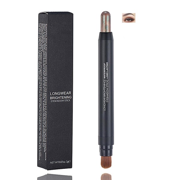 Galactic Dust Cream Eyeshadow Stick with Brush – Metallic Shimmer,