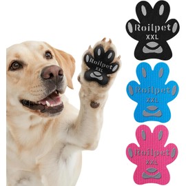Dog Anti Slip Paw Grips Traction Pads,Dog Feet Stickers with Strong Adhesive to Prevent Slipping on Hardwood Floors, Paw Pads for Senior Dogs with Mobility Issues, 12 Sets (48 pcs) XL Multicolor