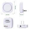WEEKUU LED Night Lights Plug into Wall, Indirect Soft Dimmable