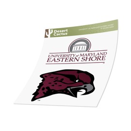 University of Maryland Eastern Shore UMES Hawks Sticker Vinyl Decal Laptop Water Bottle Car Scrapbook (4 Inch Set V1)