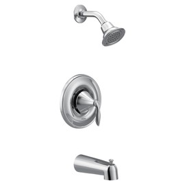 Moen Eva Chrome Posi-Temp Tub and Shower Trim Kit, Valve Required, T2133, 0.5
