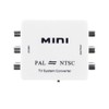 PAL/NTSC/SECAM/NTSC Mini TV System Switch Converter