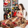 FINGOOO Christmas Window Clings Stickers 8 sheets Snowflake Window Decals