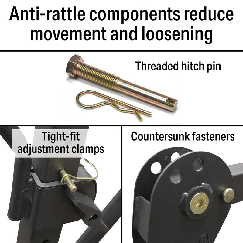 FulTyme RV 1300 Hitch Mount 2-Bike Rack, 200 lbs. Capacity