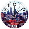 Wooden Wall Clock Silent Non-Ticking Large Numbers Battery Operated New