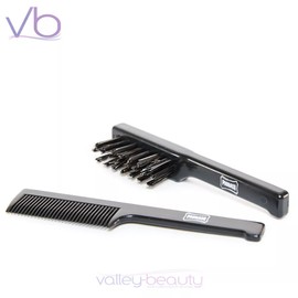 PRORASO Mustache Comb and Beard Brush Facial Combo, Made in Italy