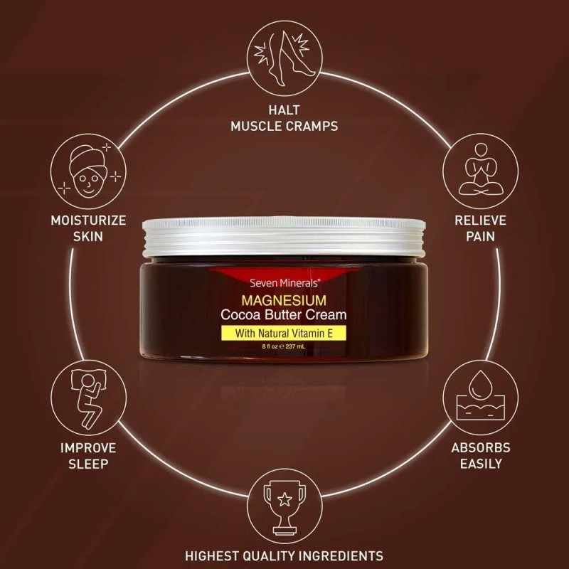 Magnesio en Crema – Relajante Muscular Natural para Dolor y