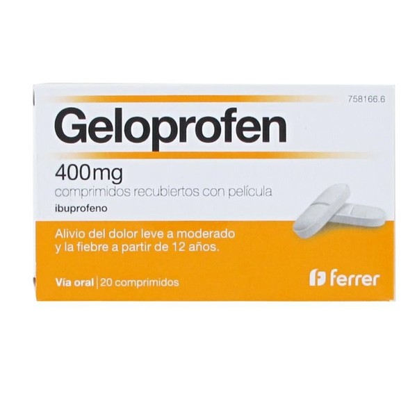 Ferrer Internacional Geloprofen 400Mg 20 Film-coated Tablets