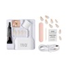 KISS imPRESS Press-On, Fake Nails, Gold Ring, Green, Oval, Short,