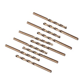 Anawakia 10 Piece M35 HSS Cobalt Drill Bit HSS-Co Drill Bit Set Spiral Drill Bit Steel Drill Metal Drill Diameter (4.2 mm)