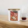 Purely Home Retro 1950s Style Decaf Tea Canister - White
