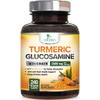 Turmeric Curcumin Supplement - 95% Curcuminoids with Glucosamine, Ginger &