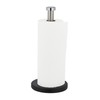 Relaxdays Standing Kitchen Roll Holder, Stainless Steel, Paper Roll Holder