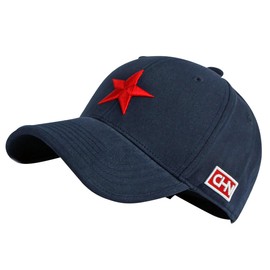 One Limitation CP417 Hat, Star, Red, Simple, Brim, Cool, English, Casual, Men's, Women's, navy