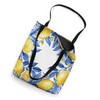 Italian Blue Tiles Pattern Lemons Citrus Mosaic Tote Bag