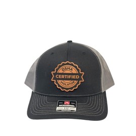 Certified Osha Violator Trucker Hat Baseball Cap Structured 6-Panel Adjustable Snackback Must Haves 2025 Father's Day Gift for Blue Collar Worker (Black)