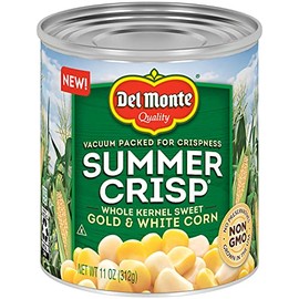 Del Monte Summer Crisp Whole Kernel Gold & White Corn, 11 Oz ( pack of 12)