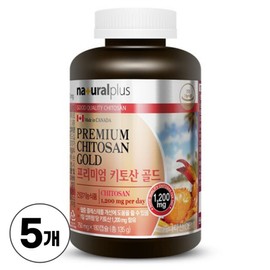 Premium Chitosan Gold, 180 tablets, 5 pieces / 프리미엄 키토산 골드, 180정, 5개