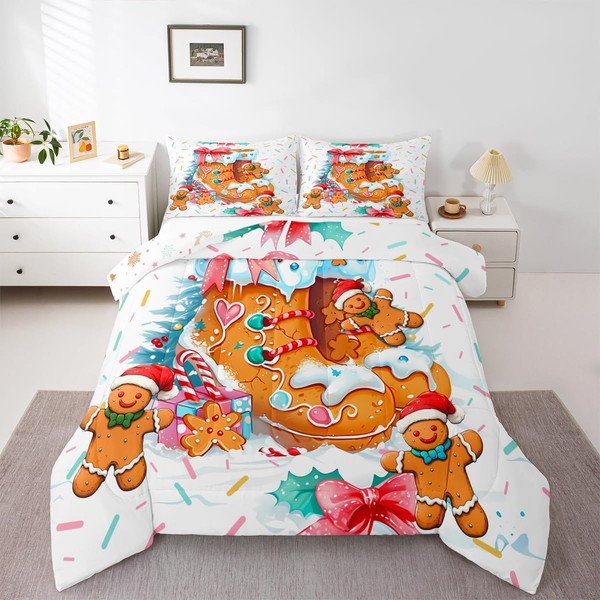 Juego de edredón para niños, tamaño queen, estampado de pajarita